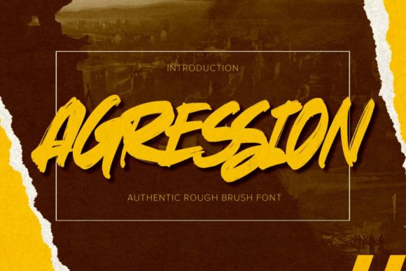 Agression: A Dramatic Display Font for High-Impact Campaigns