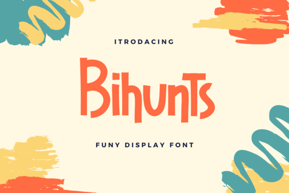 Bihunts: A Playful Display Font for Brand Identity