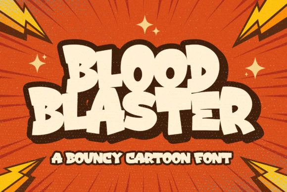 Blood Blaster: A Bold Display Font for Editors