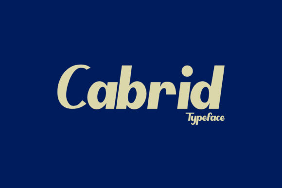 Cabrid: A Bold Display Font for Creative Makers