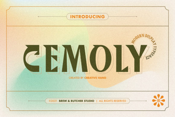 Cemoly: A Modern Display Font for Crafters