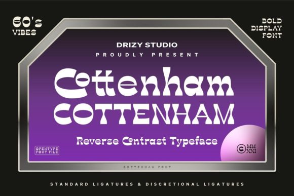 Cottenham: A Futuristic Display Font for Modern Brands