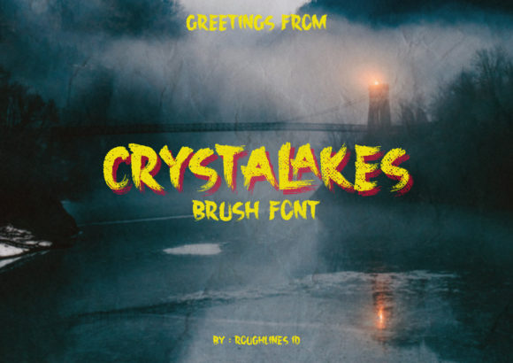 Crystalakes Brush: A Bold Display Font for Marketers