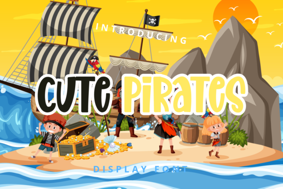 Cute Pirates: A Playful Display Font for Editors