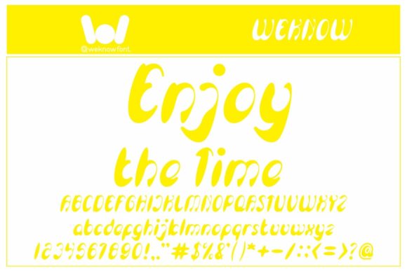 Enjoy the Time: A Whimsical Display Font Review