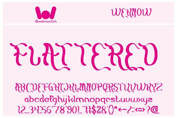 Flattered: A Premium Display Font for Web Design