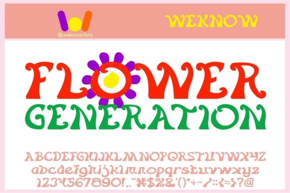 Flower Generation: A Premium Display Font for Web Design