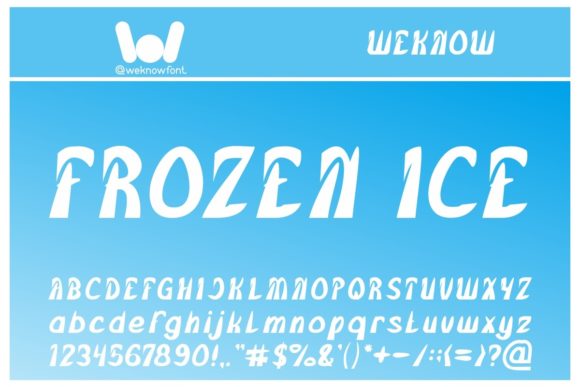 Frozen Ice: A Premium Display Font for Editorial Design
