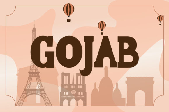 Gojab: A Premium Display Font for Branding