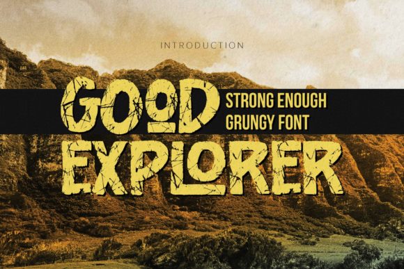 Good Explorer: A Bold Display Font for Your Brand