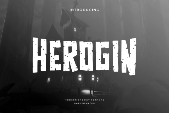 Herogin: A Spooky Display Font for Editorial Design