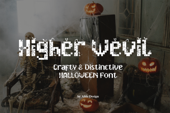 Higher Wevil Halloween: A Pixel-Horror Display Font
