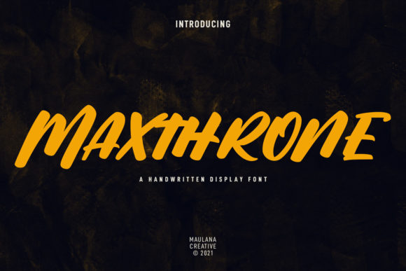 Maxthrone: A Street-Style Display Font for Bold Brands