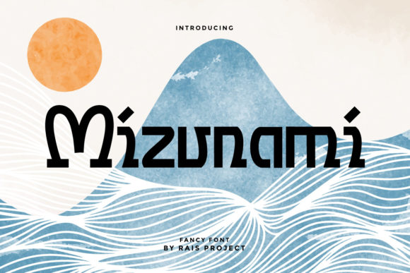 Mizunami Font: A Modern Display Typeface for Campaigns