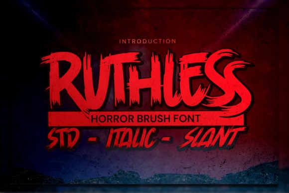 Ruthless: A Spooky Display Font for Bold Branding