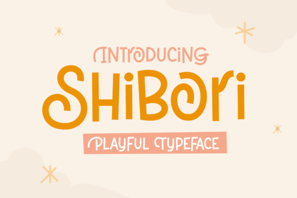 Shibori: A Playful Display Font for Crafters